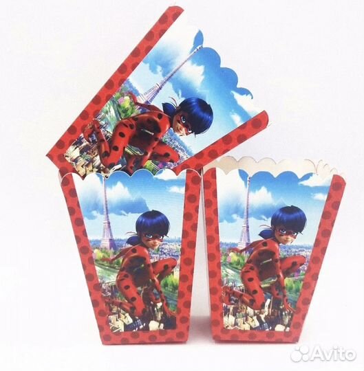 Коробочки для попкорна Леди Баг