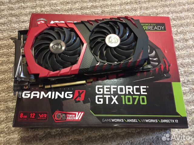 Видеокарта MSI GeForce GTX1070 Gaming X