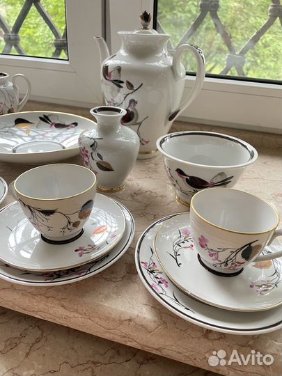Кофейный сервиз лфз Весенние голоса СССР