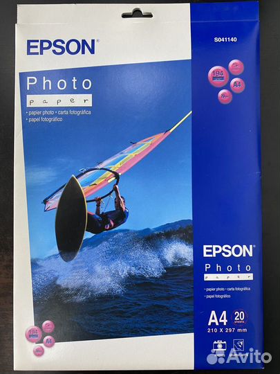 S041140 фотобумага А4, глянец, 194г/м, 20л, Япония