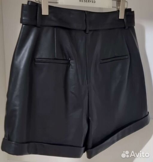 Шорты из экокожи 48р