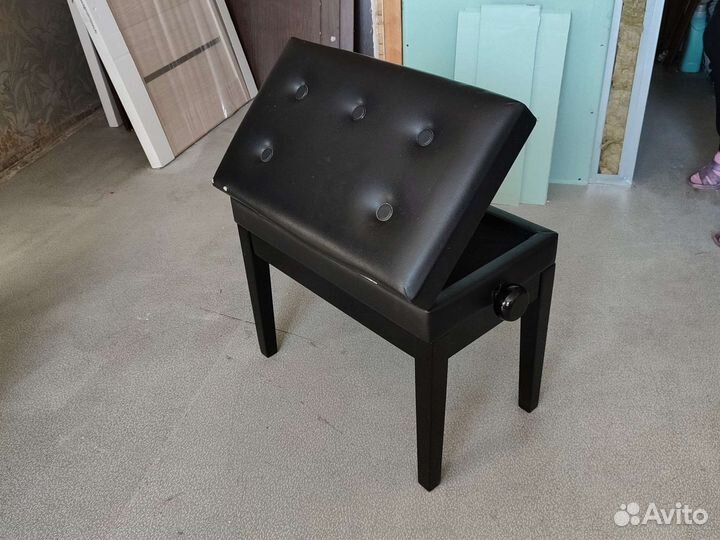 Банкетка для пианино регулируемая с ящиком для нот