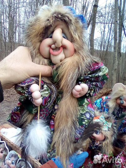 Домовята с натуральным мехом