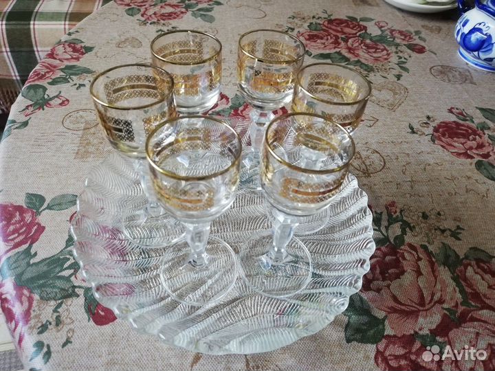 Рюмки ликёрные Богемия, винтаж