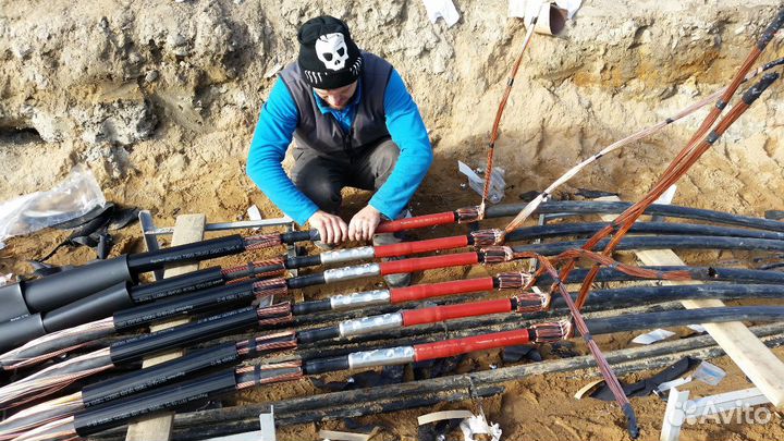 Монтаж кабельных муфт