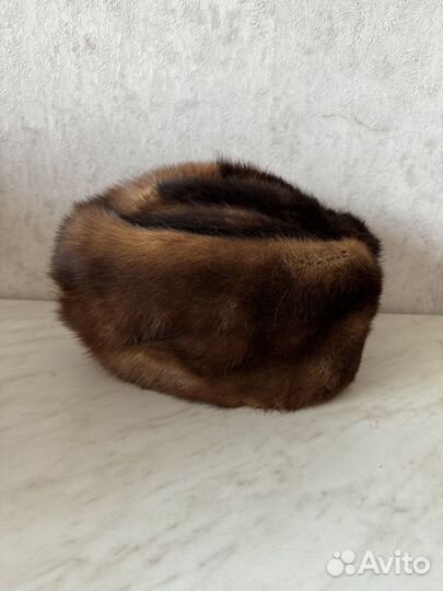 Шапка норковая женская СССР 61р для фотосессии
