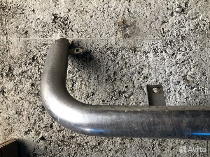 Защита на бампер Митсубиси pajero 4