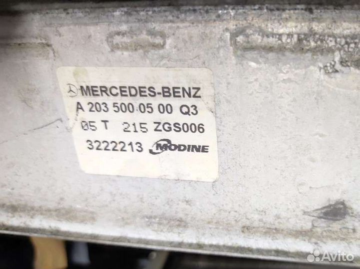Интеркулер на Mercedes w203