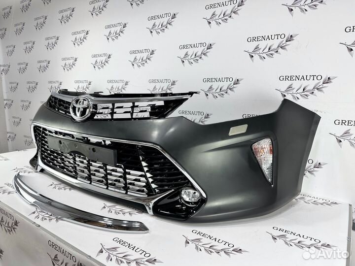 Бампер в сборе рест.2 под омыв. Camry 55 2017-18г
