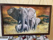 Огромная картина Слоны