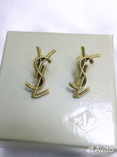 Серьги saint Laurent