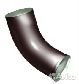 Колено стока Optima 90мм RAL 8017 шоколад