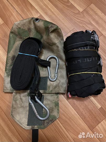 Трос для извлечения раненого и носилки