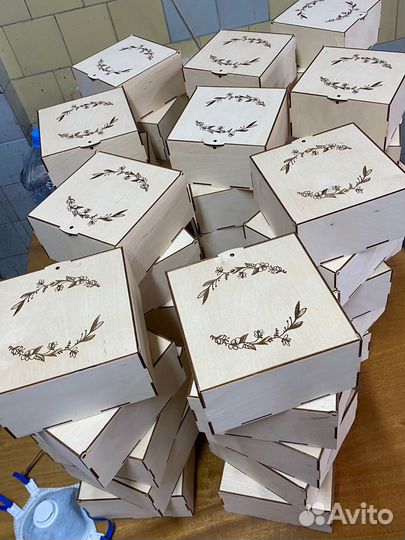 Подарочная упаковка коробки деревянные