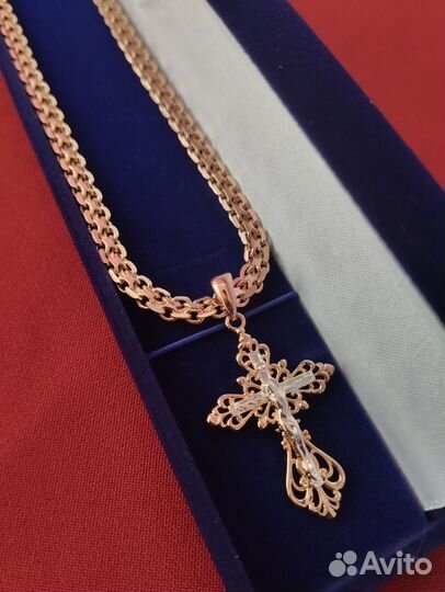 Цепь и кулон Дубайское золото
