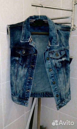 Желетки джинсовые, 42-44-46