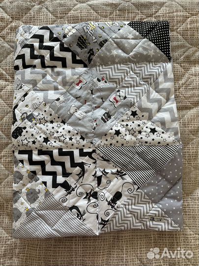 Детское одеяло в стиле печворка