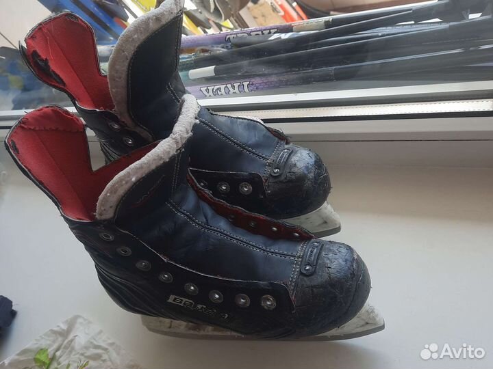 Коньки bauer Х300.Краги