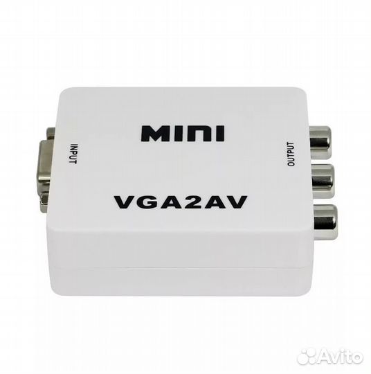 Конвертер VGA + Audio to AV (3RCA)