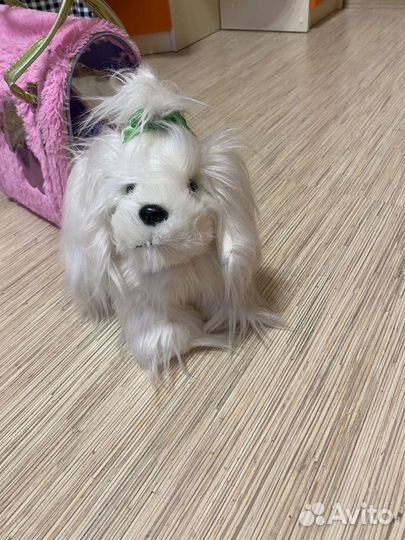 Мягкая игрушка собачка в сумочке