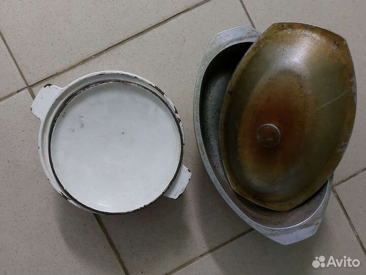Чугунные тяжёлые кастрюли