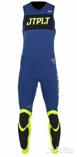 Длинный гидрокостюм без рукавов и гидрокуртка для