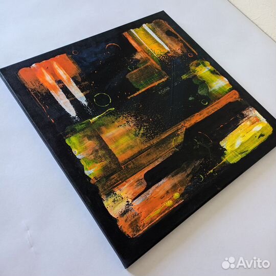 Картина абстракция акрилом на холсте