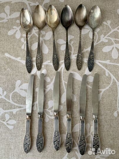 Мельхиоровые столовые наборы СССР