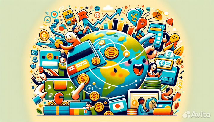 Оплата зарубежных покупок, сервисов, отелей