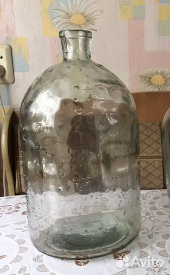 Бутыль стеклянная 10 литров и 3 литра