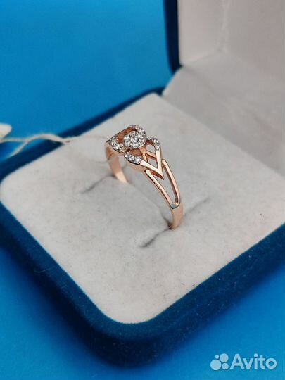 Новое золотое кольцо 585 пробы, р.20, вес 2,6гр