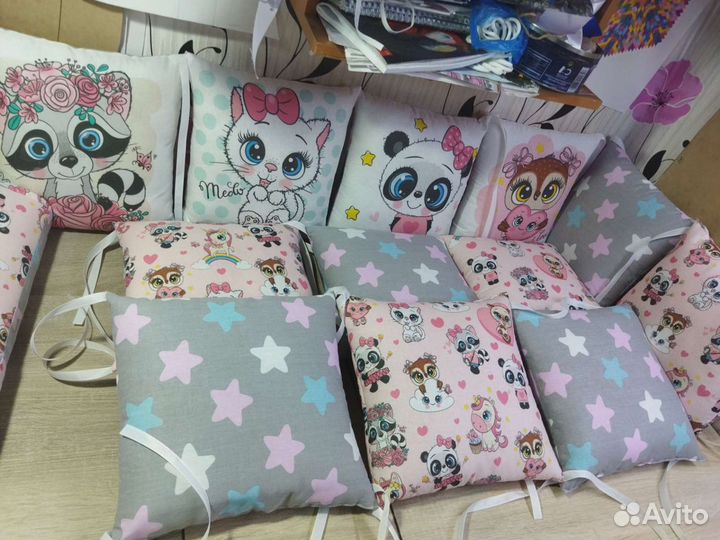 Новые бортики в кроватку