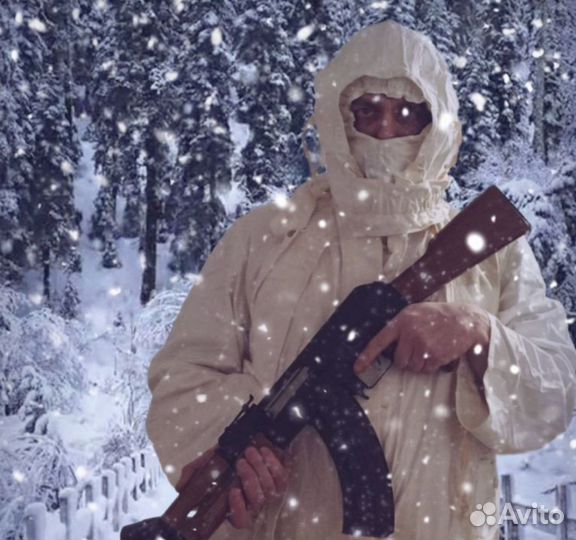 Масхалат зимний белый СССР