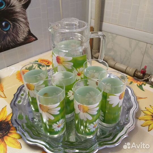 Кувшин-графин и 6 стаканов Luminarc 