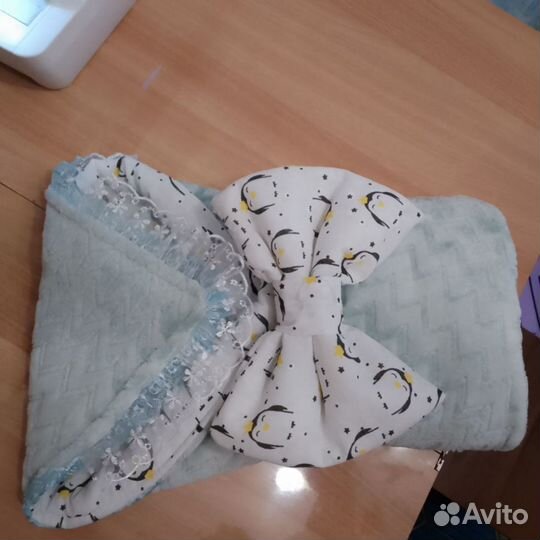 Одеяло Конверт на выписку для новорожденных