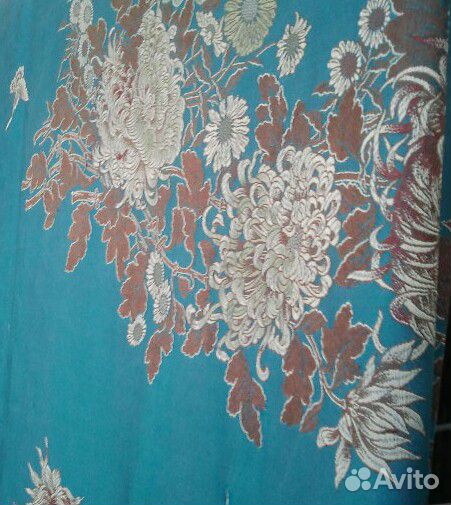 Покрывало шёлк 50 года СССР, платки посадские