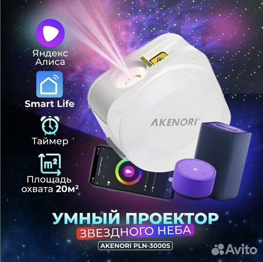 Akenori проектор звездного неба новый PLN-3000S
