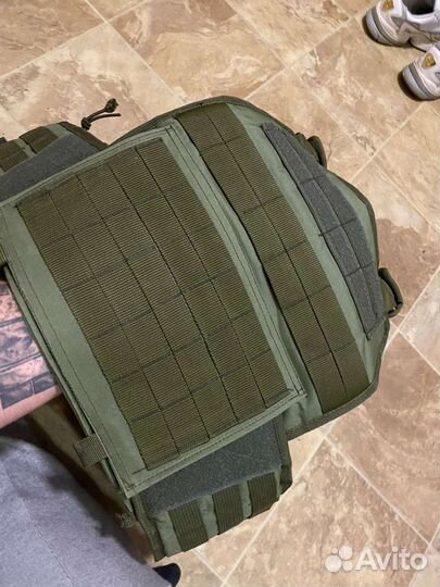 Разгрузочный жилет бронежилет плитник олива