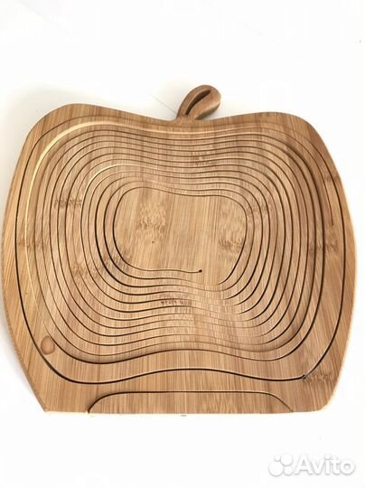 Ваза для фруктов, натуральное дерево