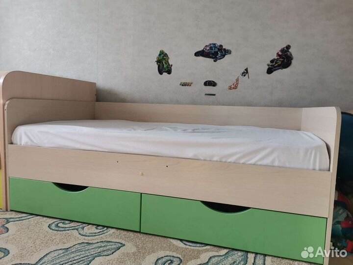 Детская кровать дельфин с матрасом