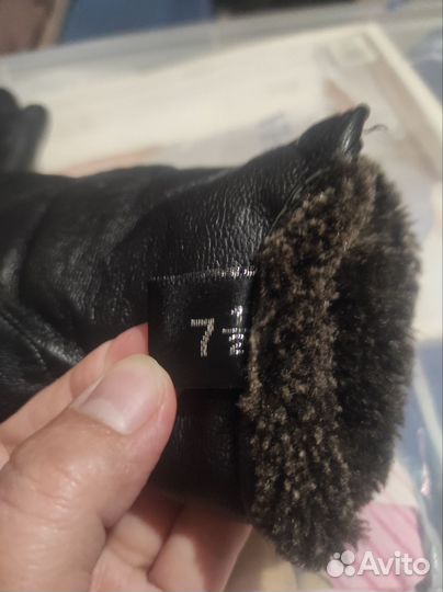 Перчатки женские кожаные