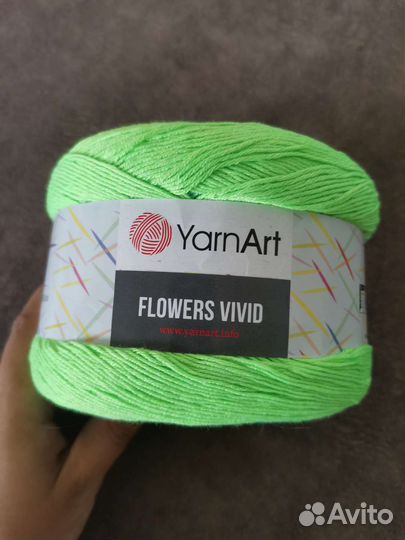 Пряжа flowers vivid, ландыш из троицка