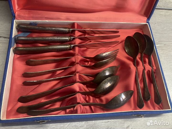 Набор столовых приборов СССР мельхиор