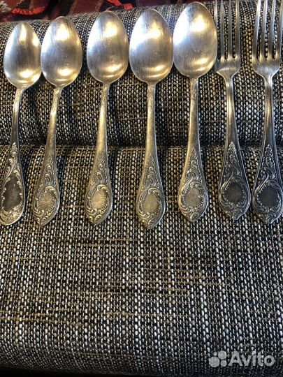 Мельхиоровые ложки и вилки СССР