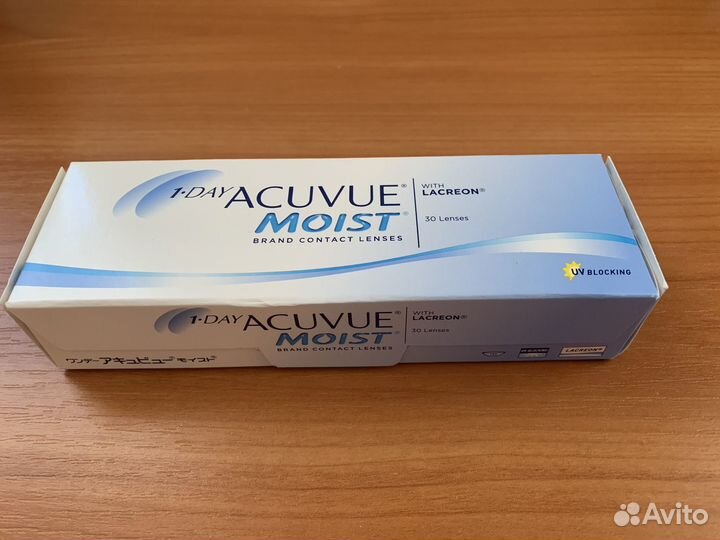 Линзы Acuvue Moist, 30 шт., D: -5.5, BC: 8.5