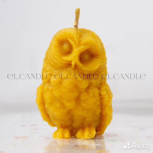 Свечи из пчелиного воска «Сова»