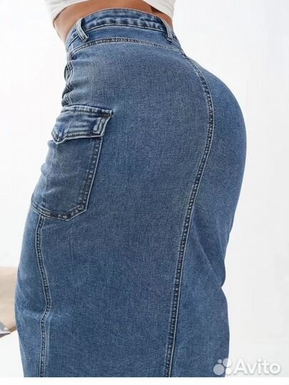 Юбка джинсовая