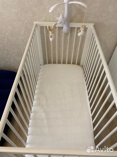 Детская кровать IKEA с матрасом новая