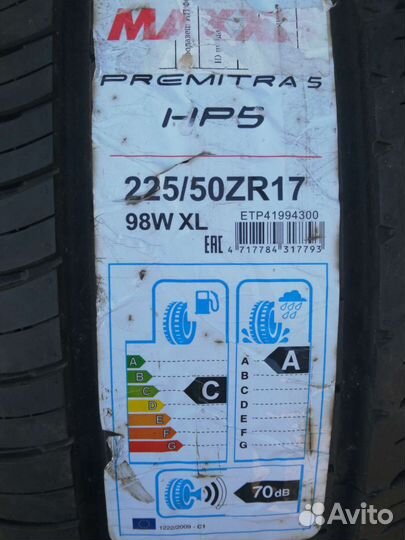 Maxxis Premitra HP5 225/50 R17 98W