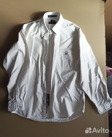 Рубашка Gant белая 146/152 11-12 лет xl детская
